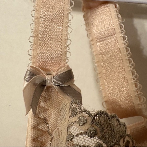 Fit Fully Yours Womens Nicole see -Thru Lace Bra Cloud Pink Size 36G - Picture 8 of 16